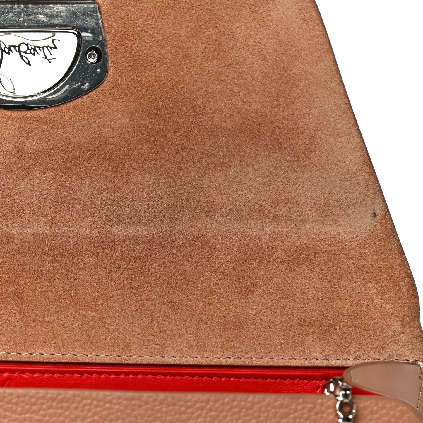 Veau Velours Calfskin Vero Dodat Clutch Cannelle