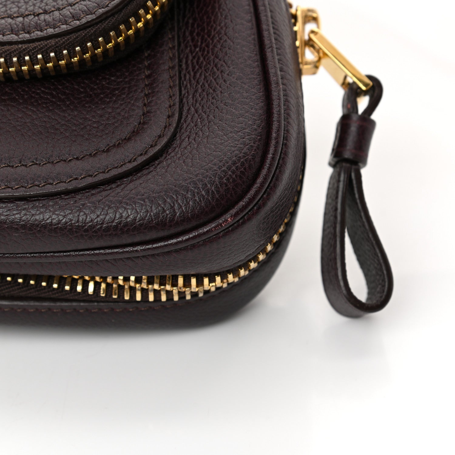 Tom Ford Calfskin Mini Jennifer Crossbody Bag Wine 11 of 13
