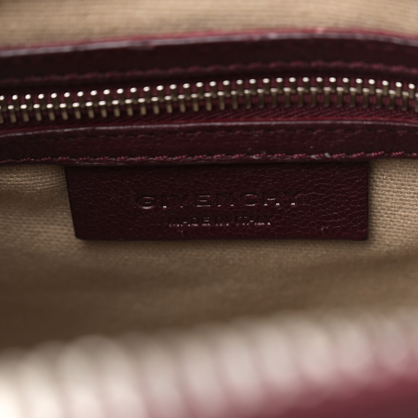 Sugar Goatskin Small Antigona Oxblood