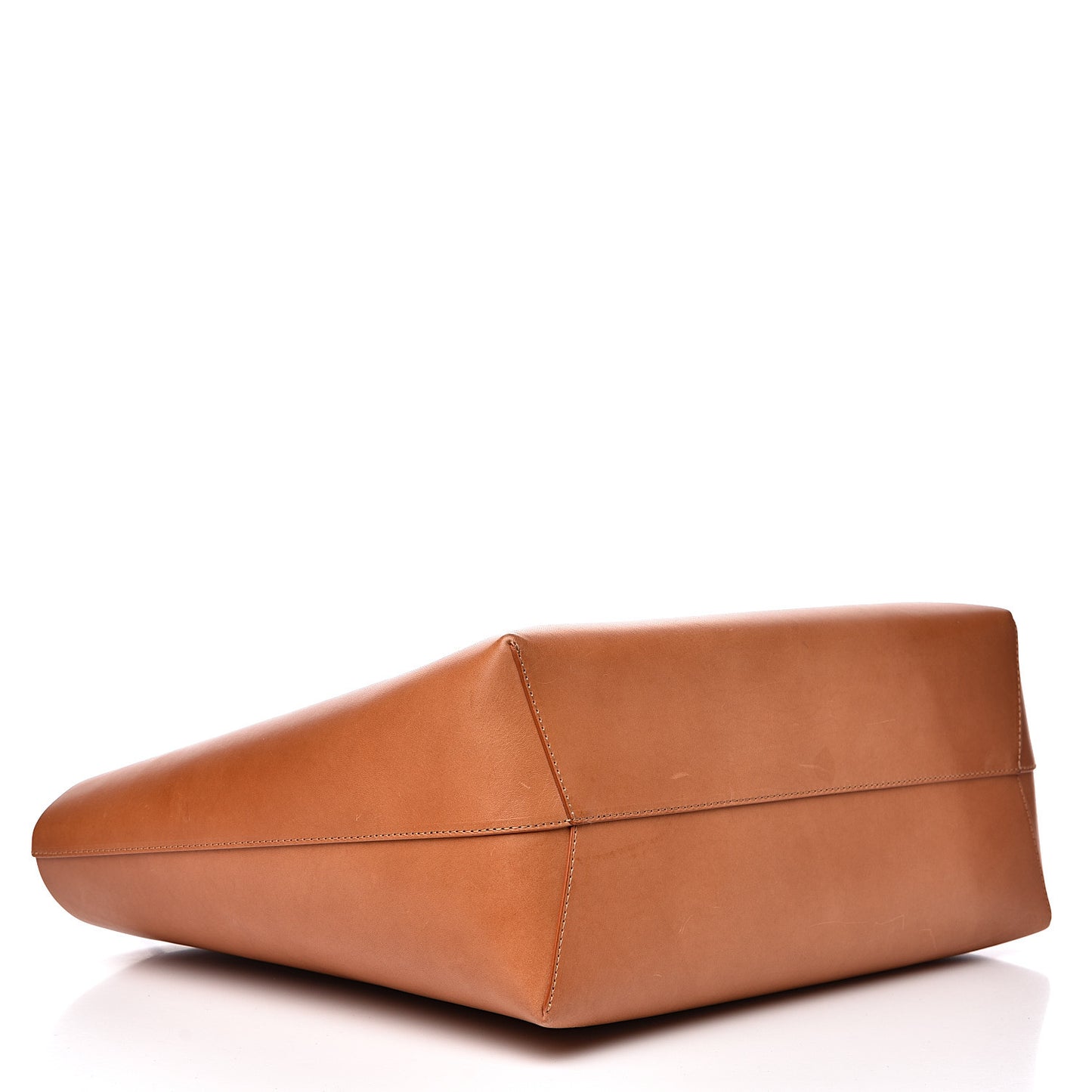 Calfskin Large Shopping Tote Cammello Rosa