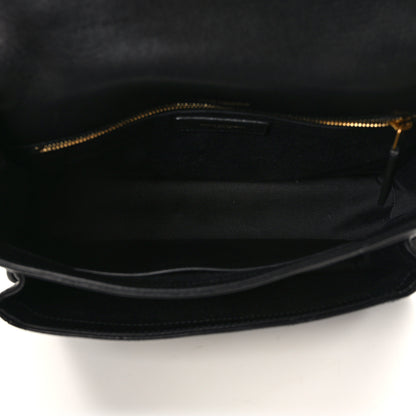 Saint Laurent Lambskin Matelasse Monogram Medium Niki Chain Satchel Black 5 of 13