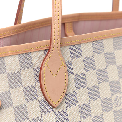 Louis Vuitton Damier Azur Neo Neverfull MM Rose Ballerine 10 of 10