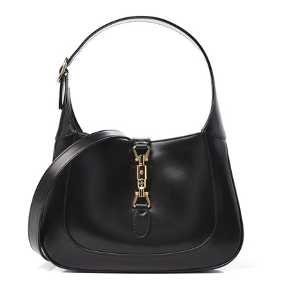 Gucci Boarded Dyana Lux Calfskin Small Jackie 1961 Hobo Black 1 of 11