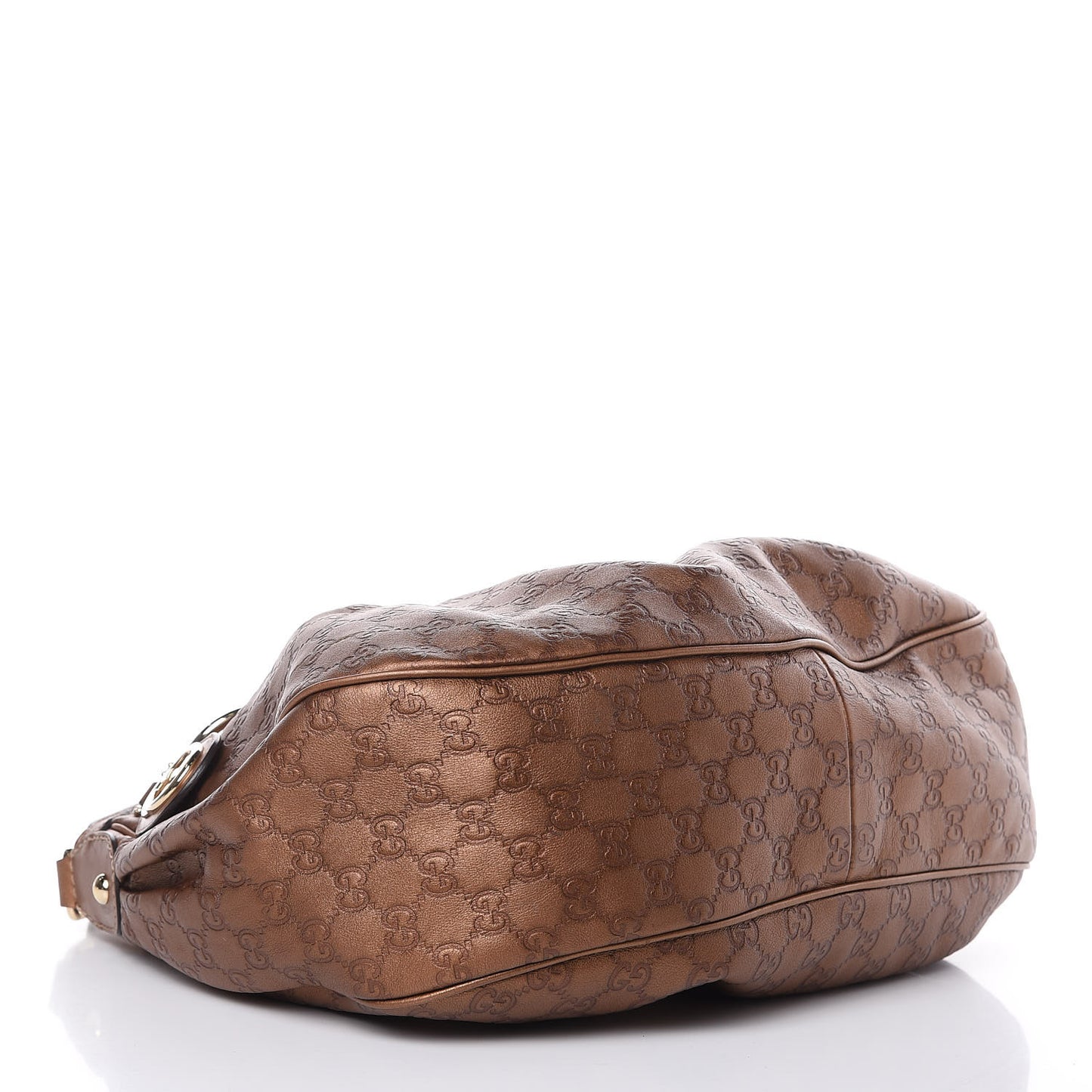 Guccissima Medium Sukey Hobo Bronze