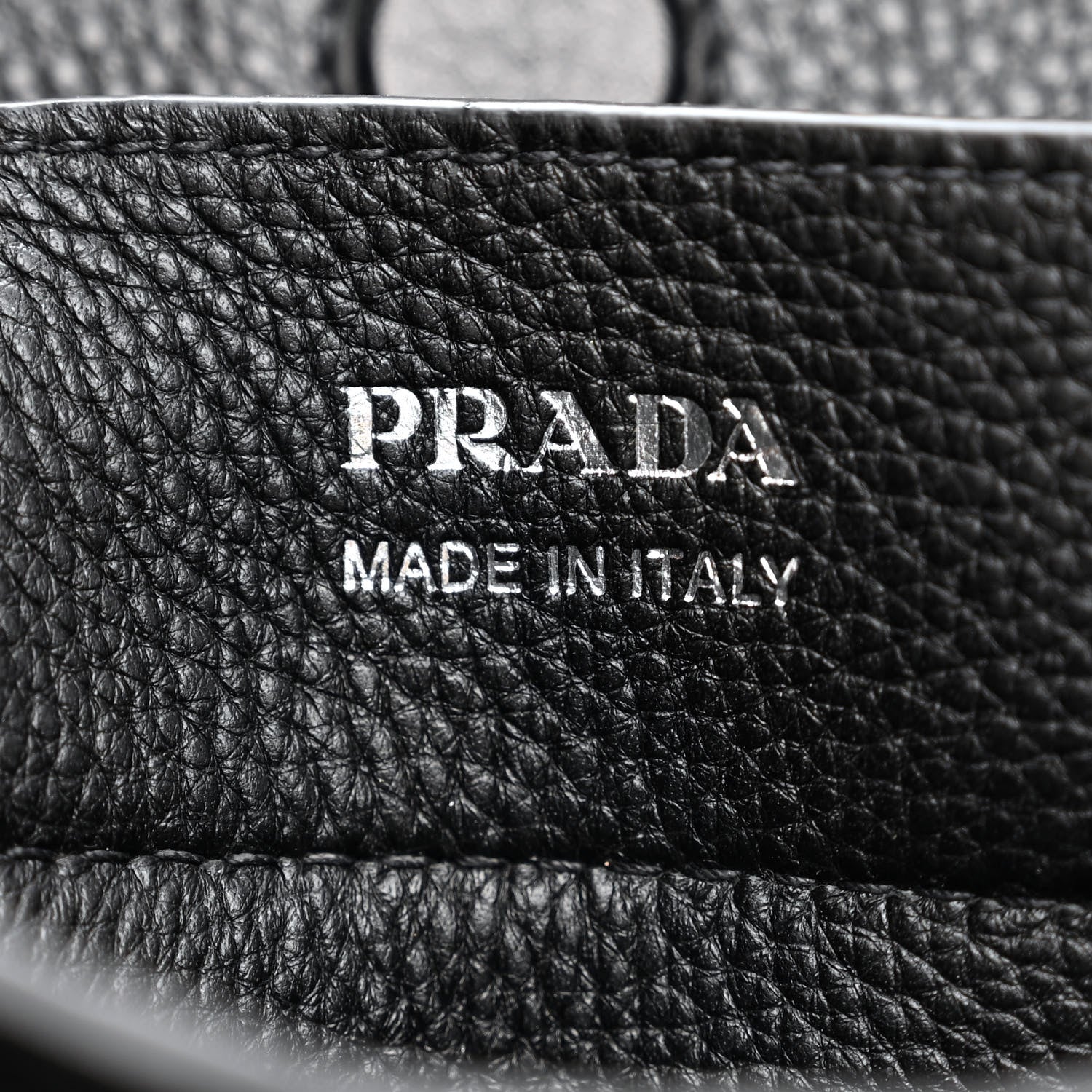 Prada Vitello Daino Shopping Tote Black Argilla 8 of 15