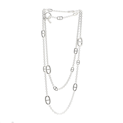 Hermes Sterling Silver Farandole Necklace 120 3 of 5