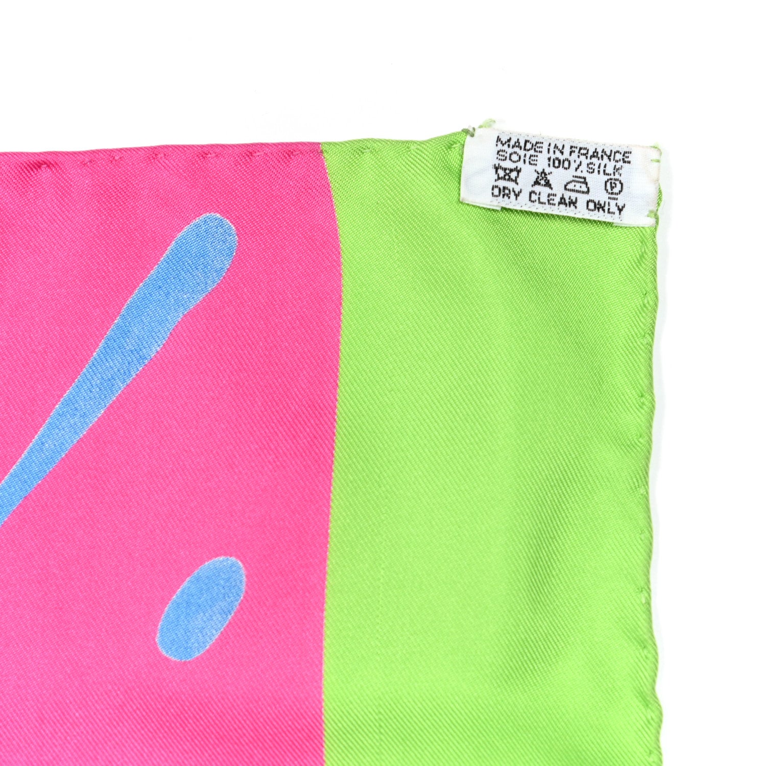 Hermes Silk Graff Hermes Graffiti Scarf 90 Rose Fluo Soleil Vert Fluo 3 of 4