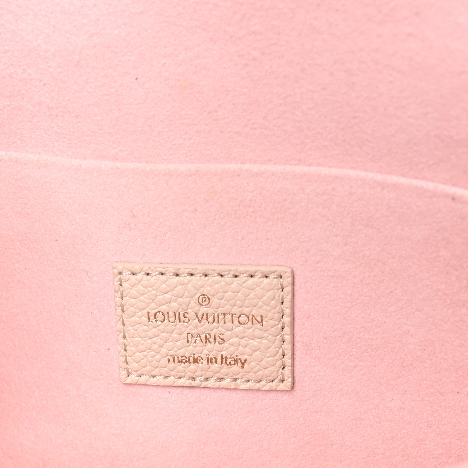 Louis Vuitton Empreinte Spring in the City Felicie Pochette Chain Wallet Pink Beige Yellow 6 of 9