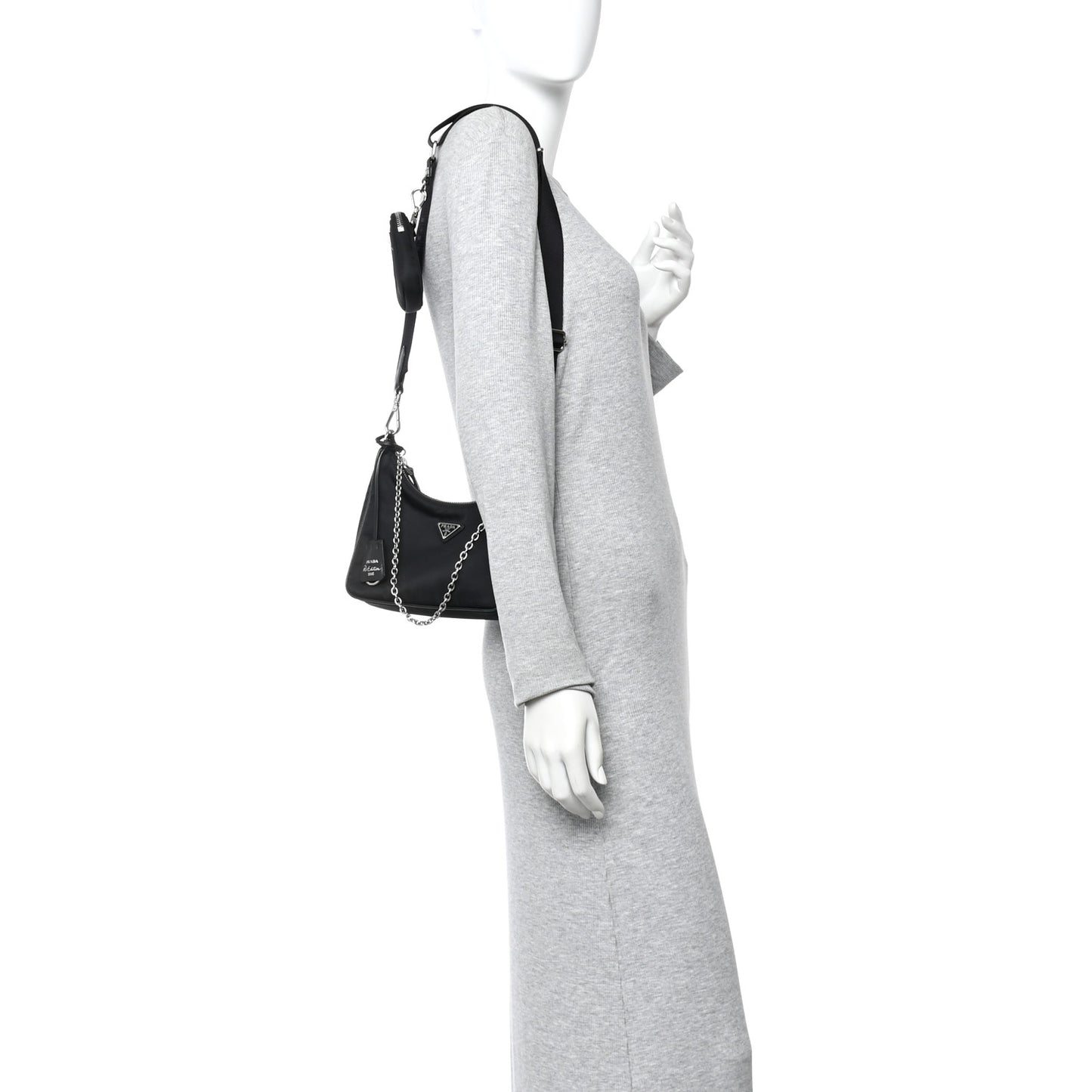 Nylon Re-Edition 2005 Shoulder Bag Black