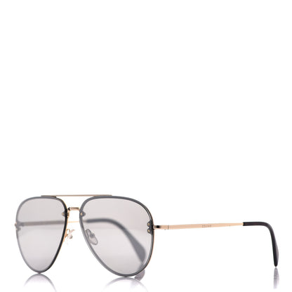 Celine Acetate Mirror Aviator Sunglasses CL41391/S Gold Grey 1 of 7