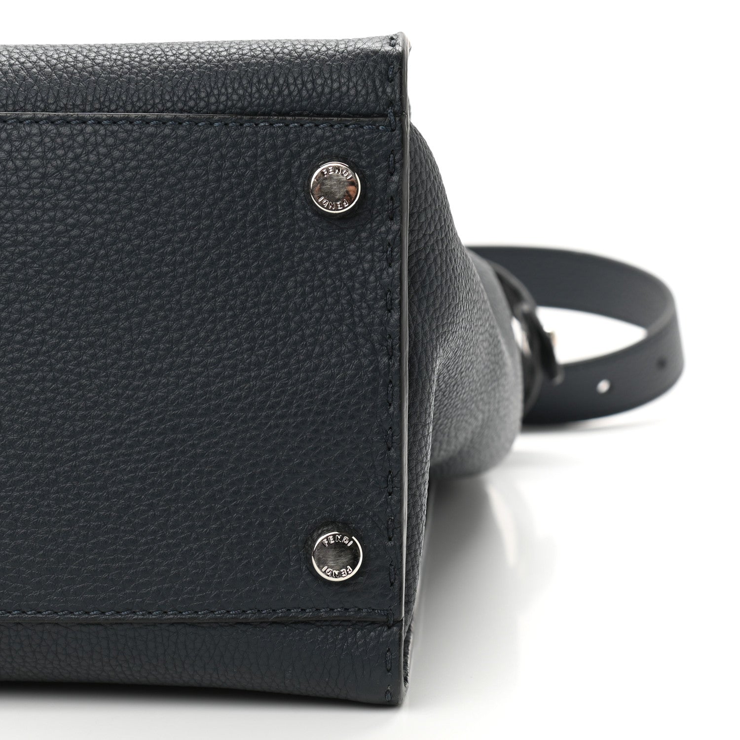 Fendi Cuoio Romano Selleria Monster Eyes Large Mens Peekaboo Iconic Essential Satchel Blue 11 of 12