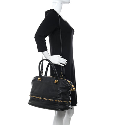 Chloe Calfskin Kira Convertible Bowler Bag Black 2 of 9