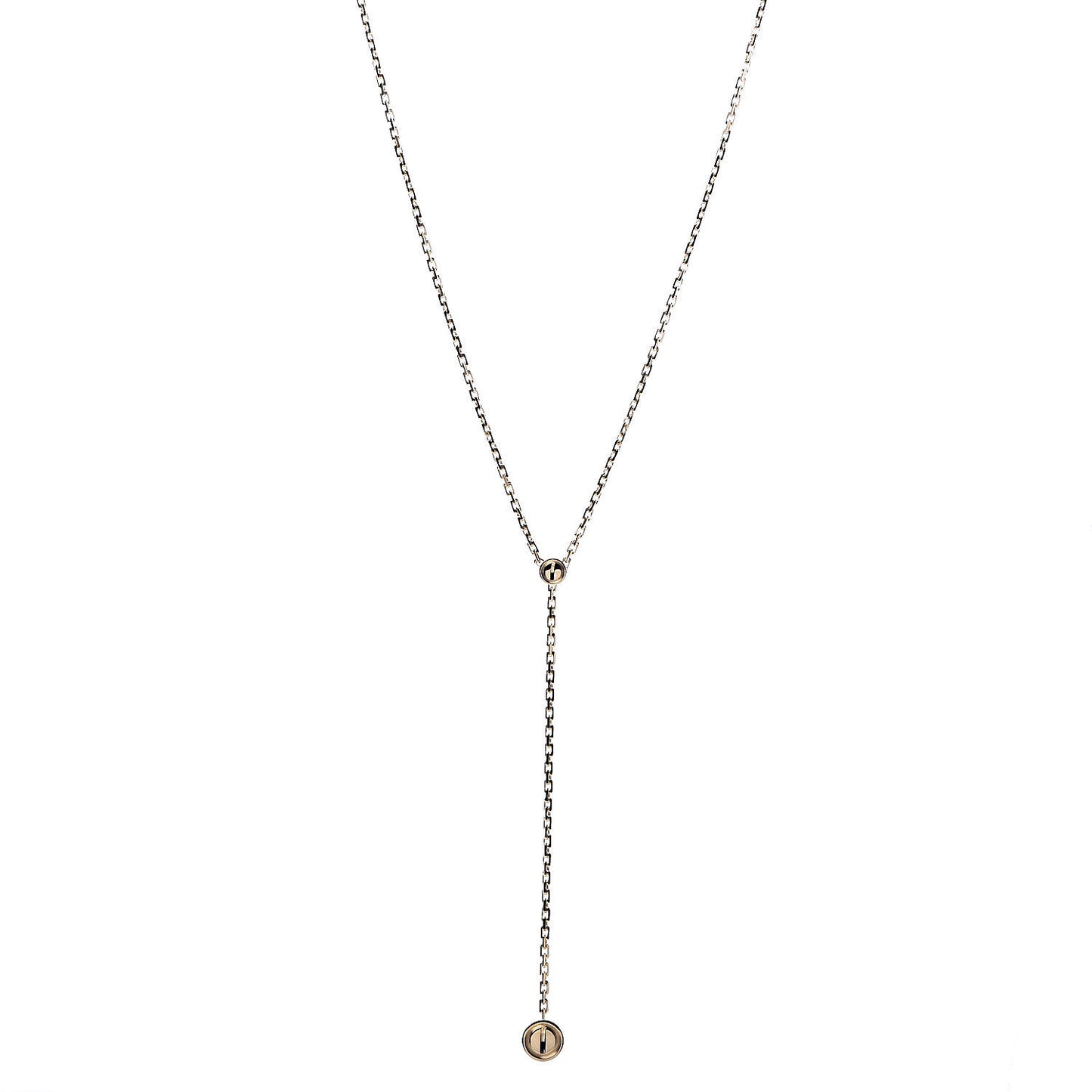 18K Yellow Gold LOVE Drop Necklace