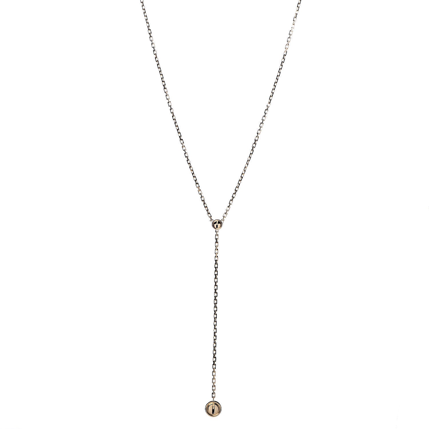 Cartier 18K Yellow Gold LOVE Drop Necklace 1 of 7
