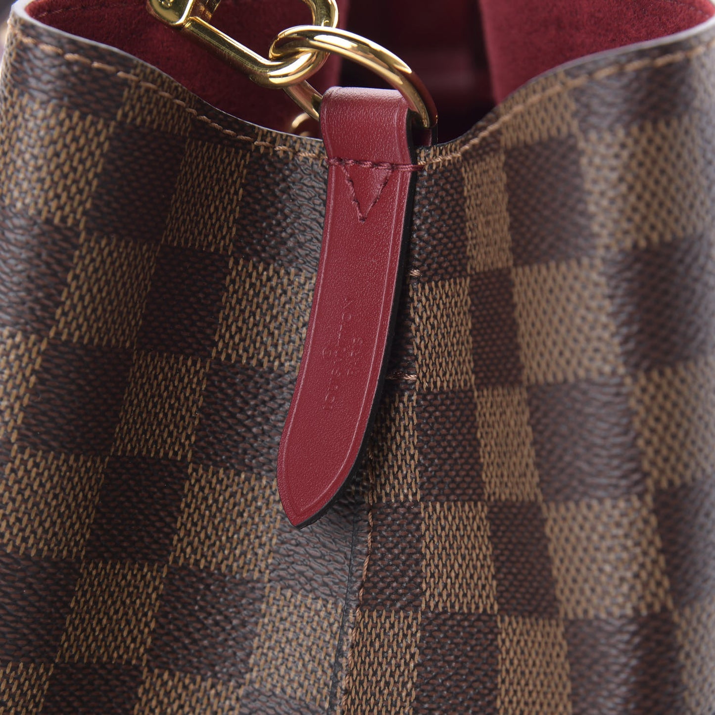 Damier Ebene Neonoe MM Cherry Berry