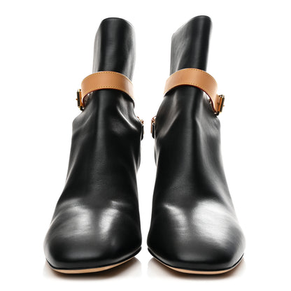 Louis Vuitton Calfskin Belted Parisienne Ankle Boots 41 Black 3 of 10