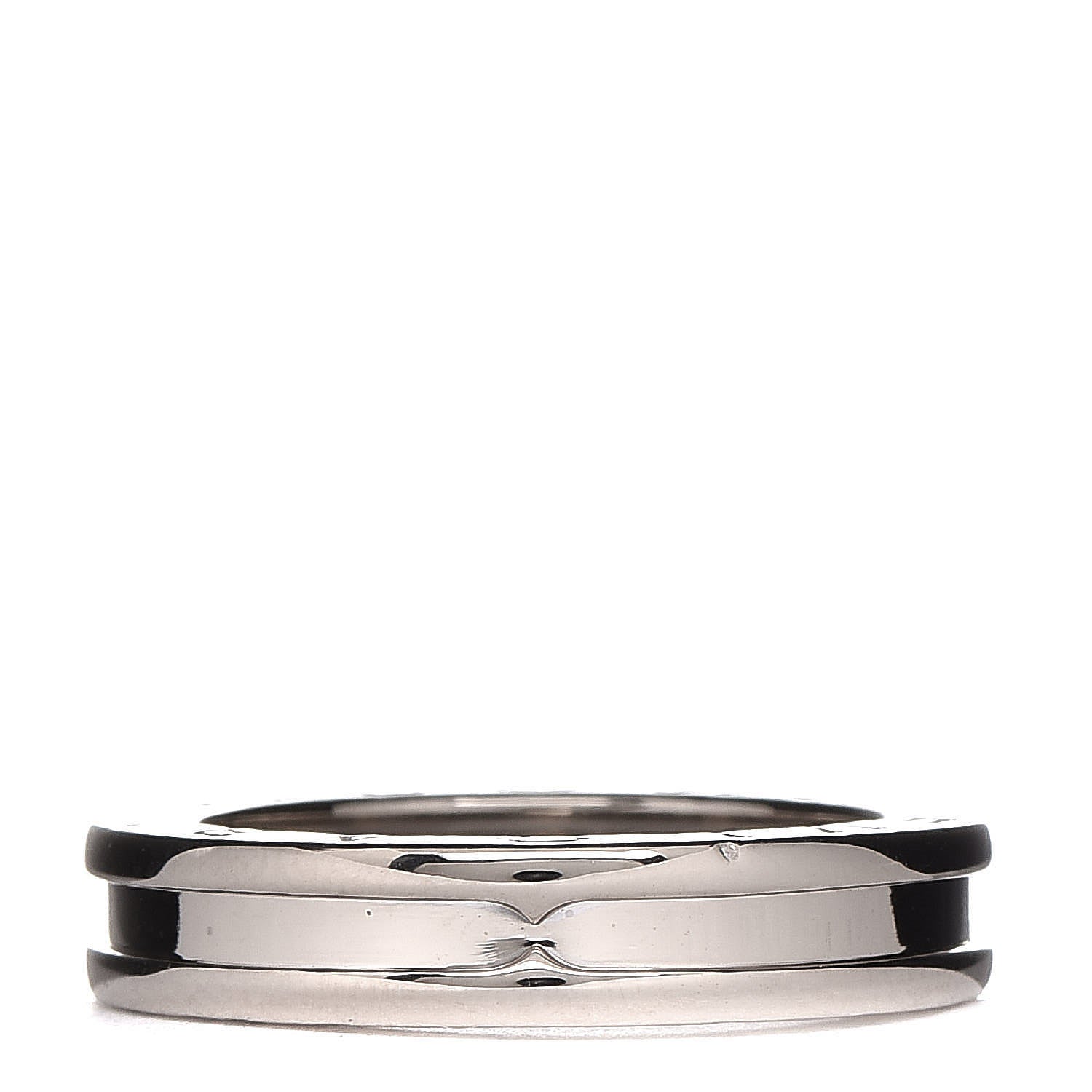 Bulgari 18K White Gold B.Zero1 One-Band Ring 55 7.25 1 of 5