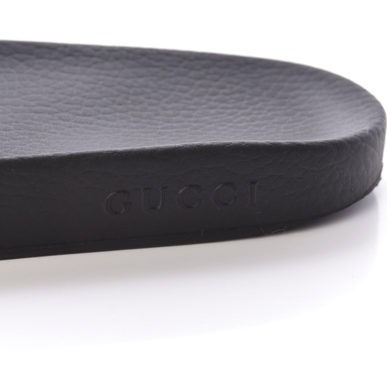 Gucci Rubber Web Mens Pool Slide Sandals 9 Black Green Red 7 of 9