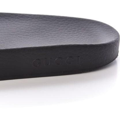 Gucci Rubber Web Mens Pool Slide Sandals 9 Black Green Red 7 of 9
