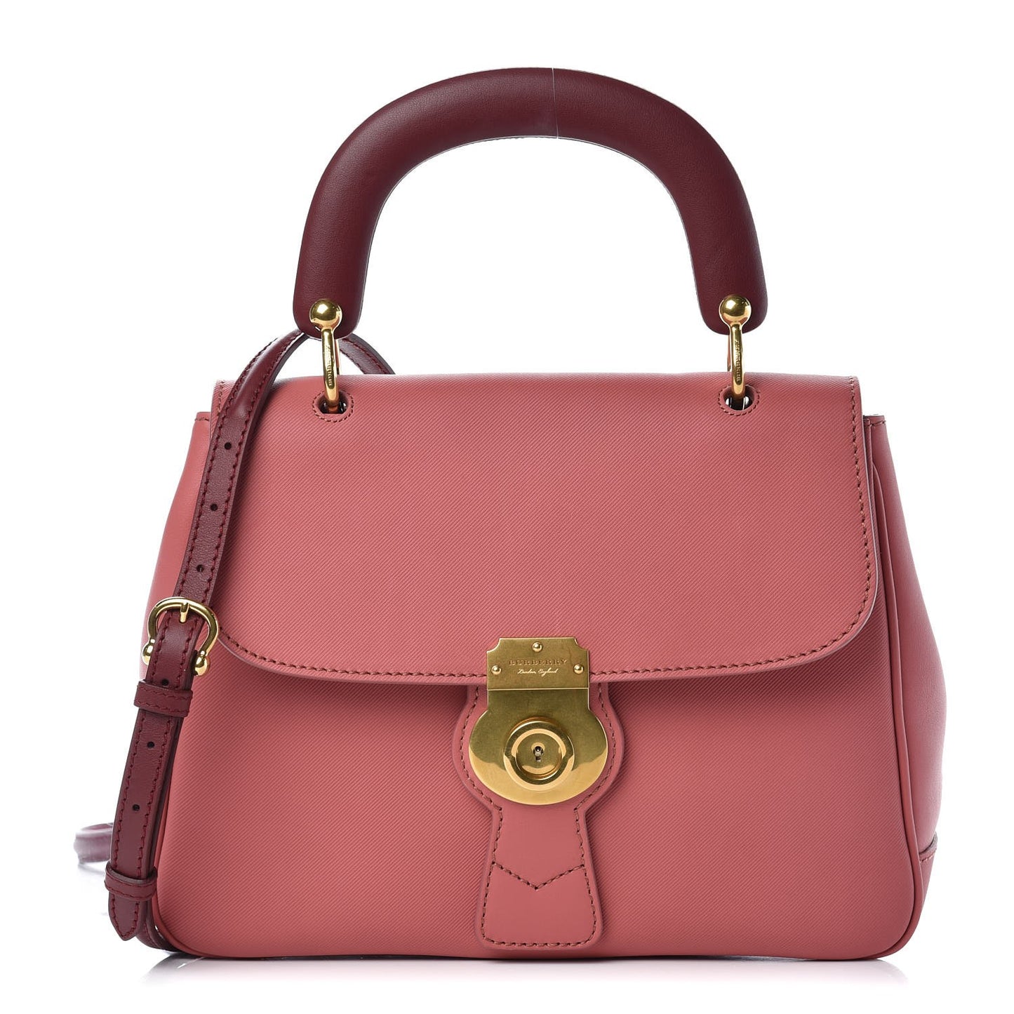 Trench Calfskin Medium DK88 Top Handle Bag Blossom Pink