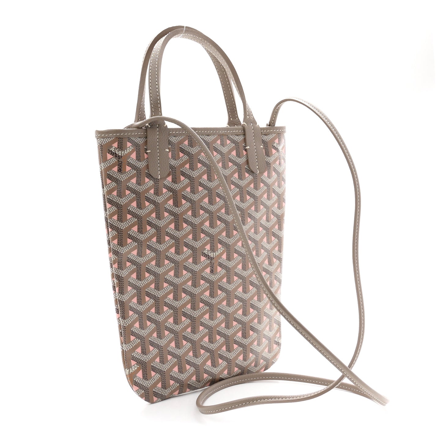 Goyardine Poitiers Claire Voie Tote Grege Powder Pink