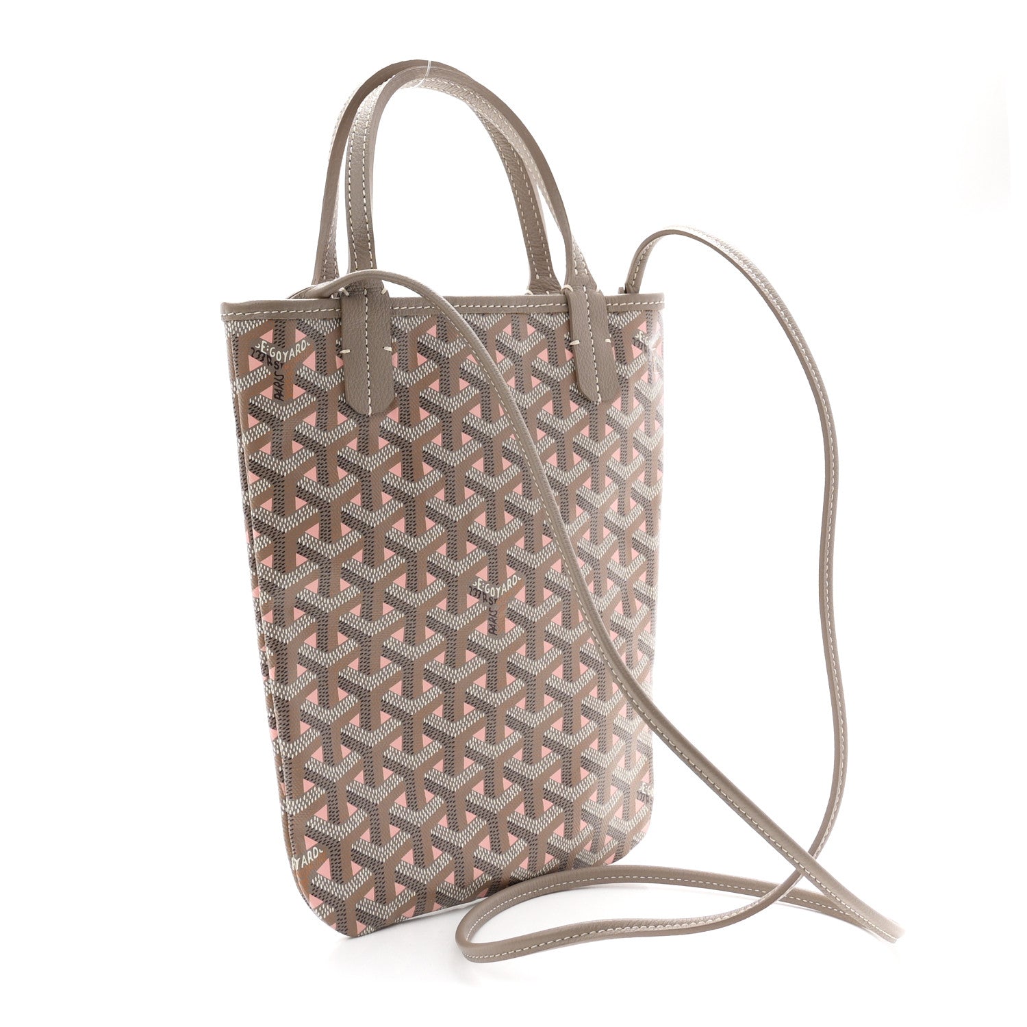Goyard Goyardine Poitiers Claire Voie Tote Grege Powder Pink 3 of 10