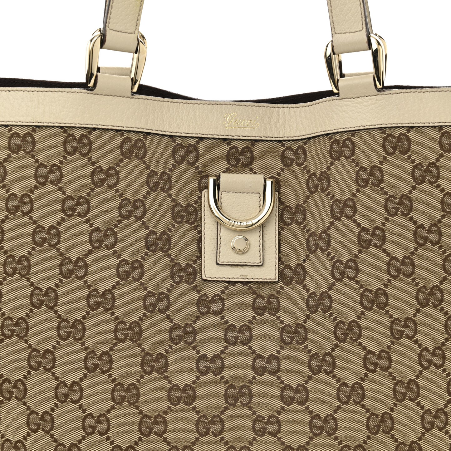 Monogram Large Abbey Tote Off White