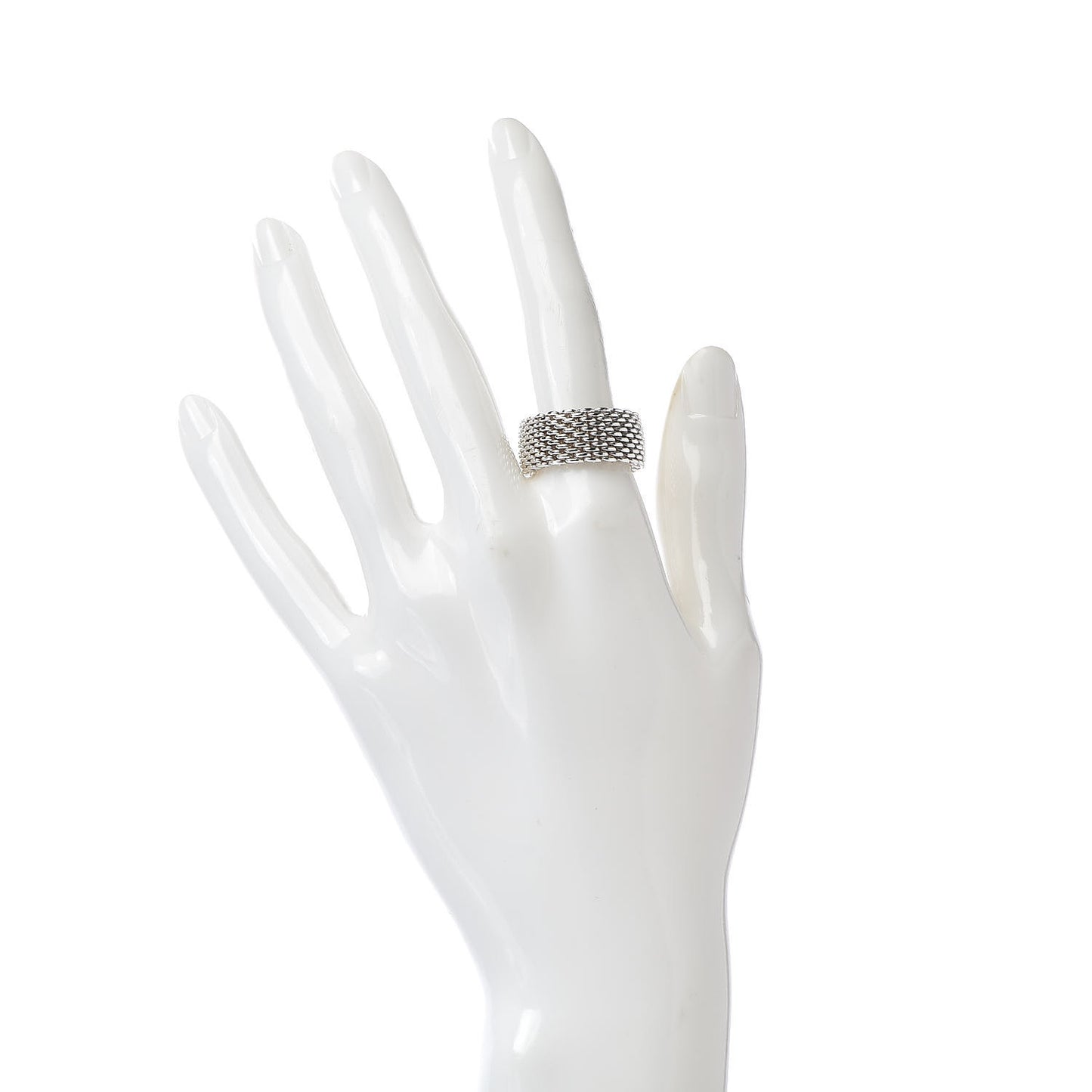 Sterling Silver Mesh Somerset Ring 57 8