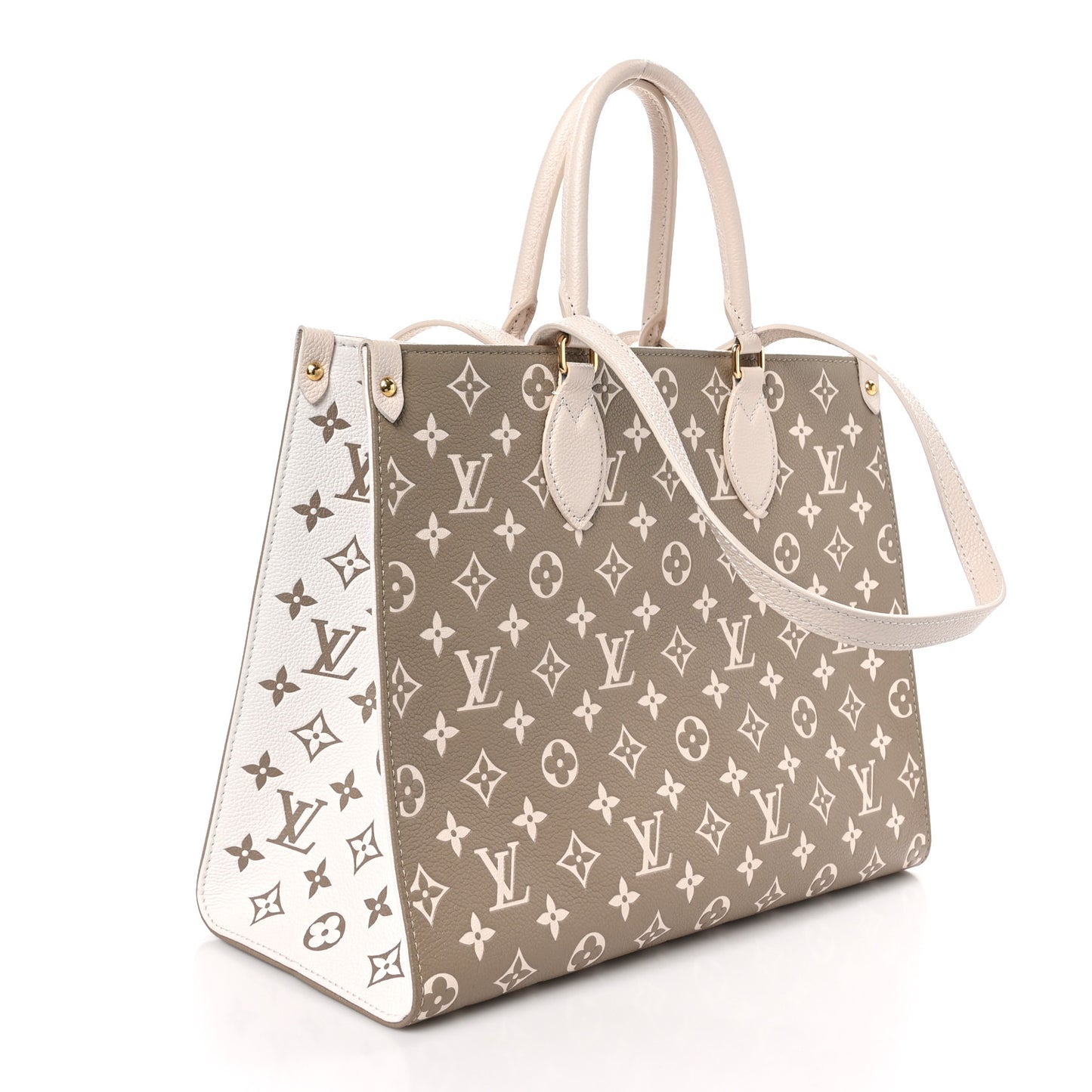 Empreinte Monogram Spring In The City Onthego MM Kaki Beige Cream