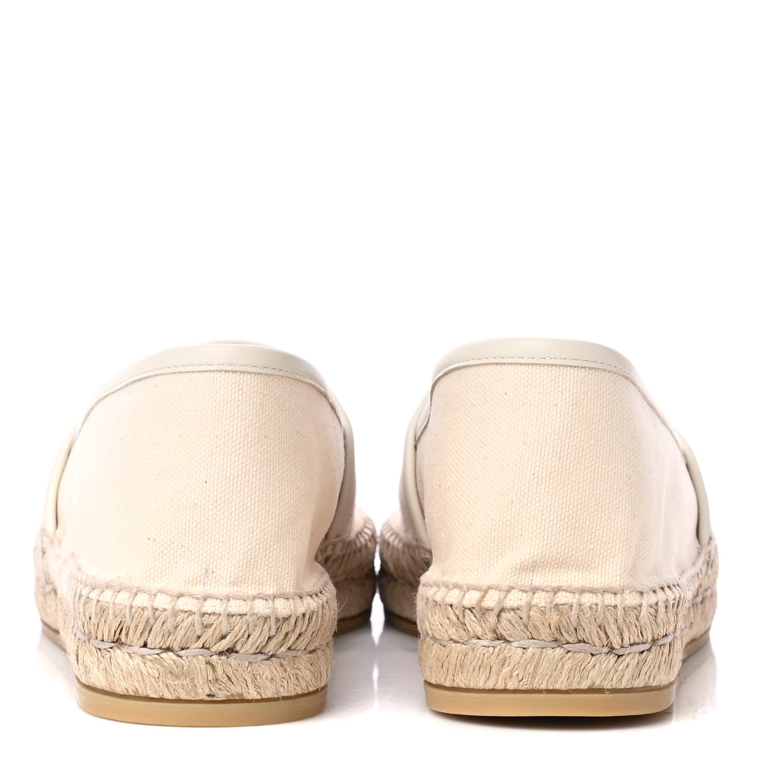 Gucci Canvas Logo Espadrilles 40 Greggio White 5 of 8