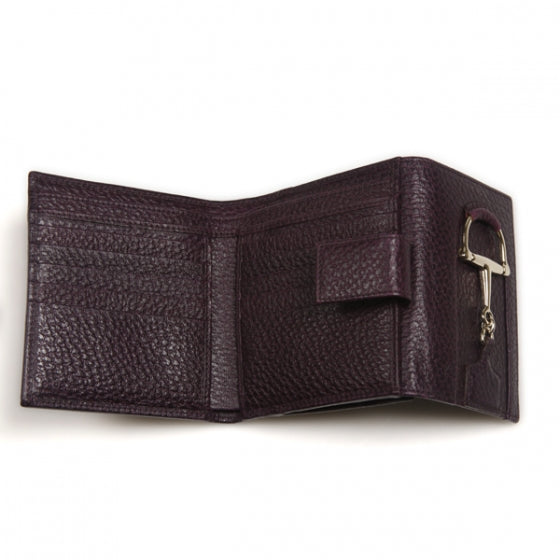 Leather Hasler Wallet Purple