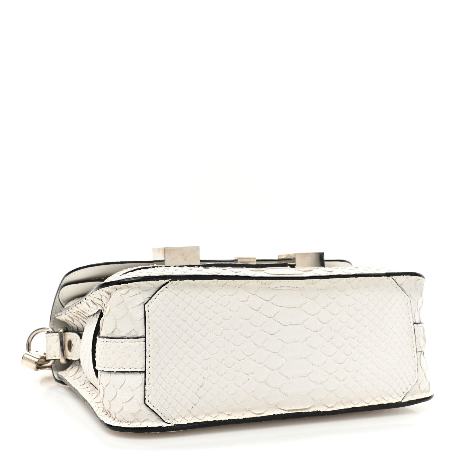 Proenza Schouler Snakeskin PS11 Mini Classic Shoulder Bag White 4 of 9