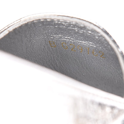 Chanel Laminated Goatskin CC Espadrilles 38 Silver 12 of 12