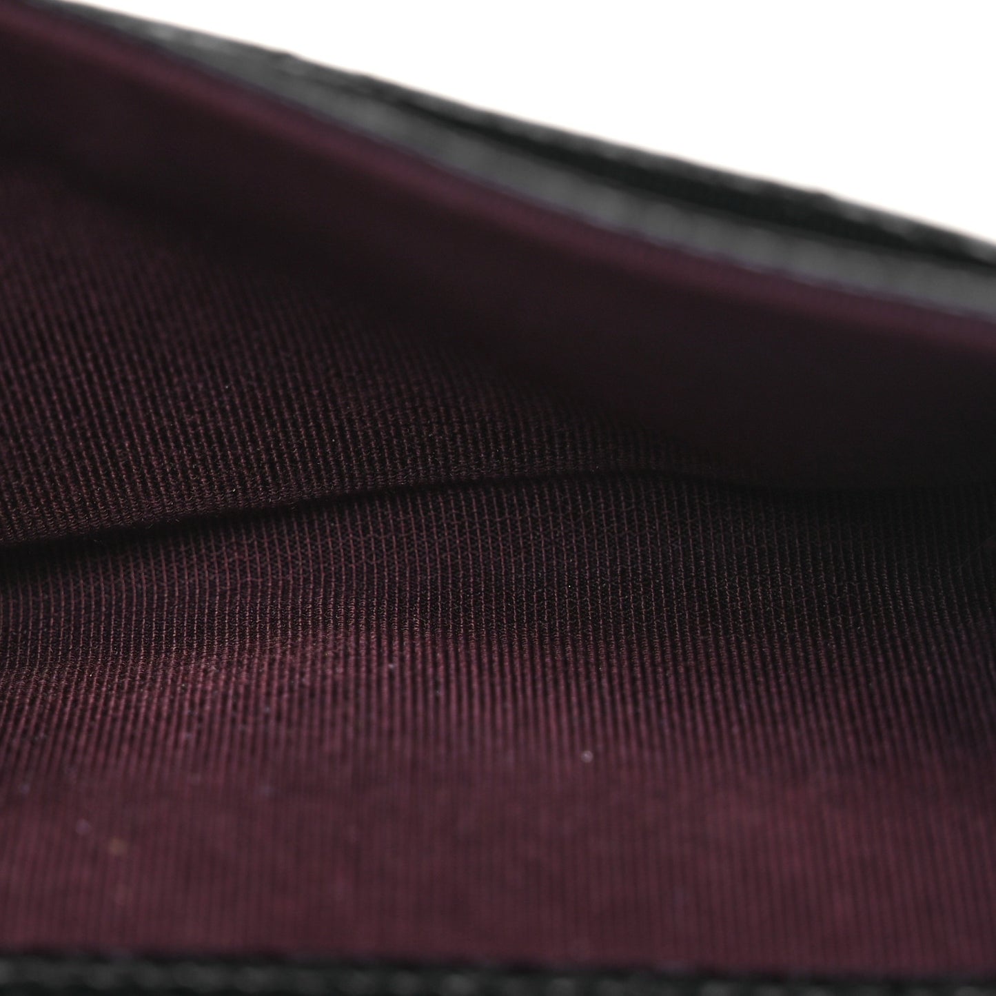 Caviar Quilted Flap Card Holder Black