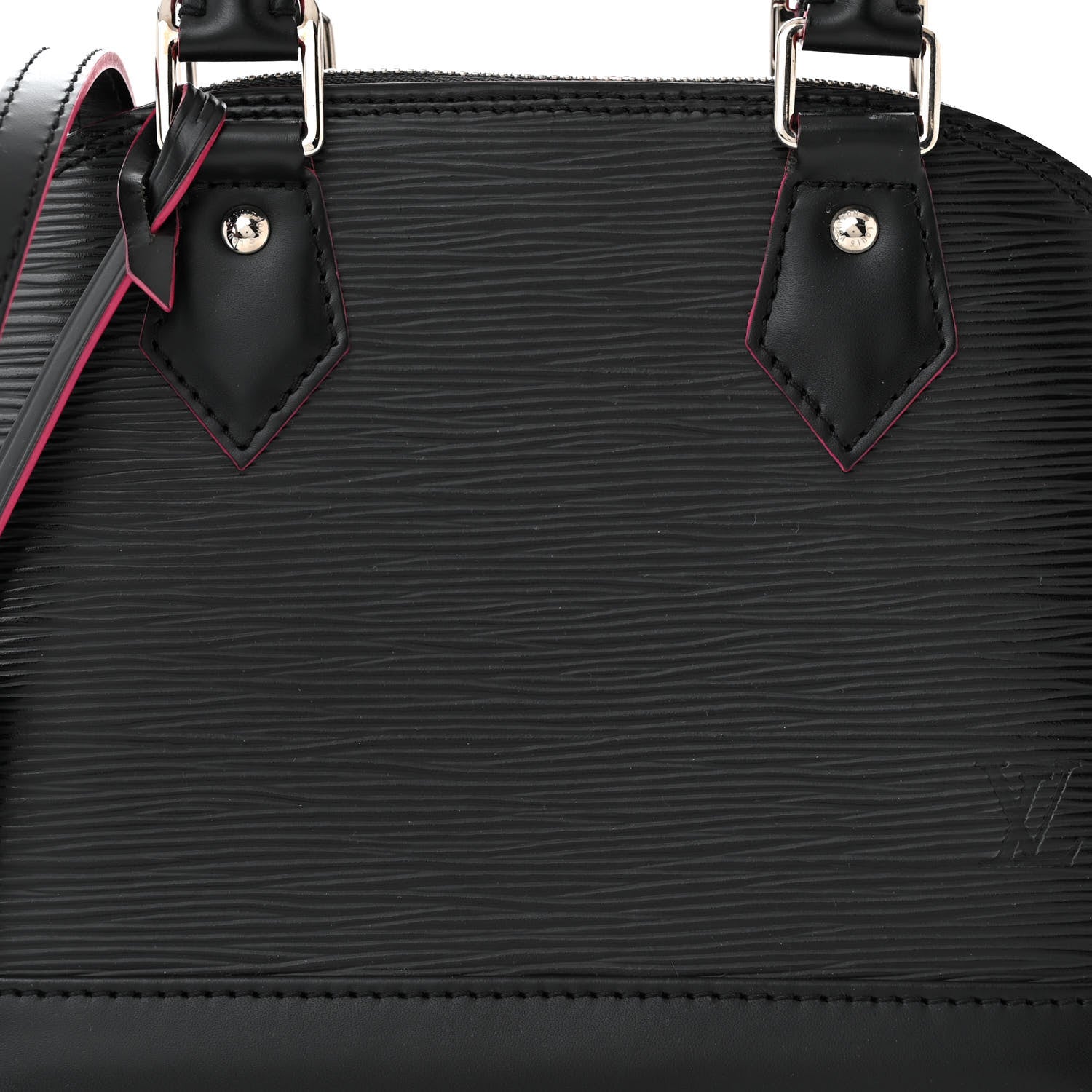 Louis Vuitton Epi Alma BB Black Hot Pink 8 of 10