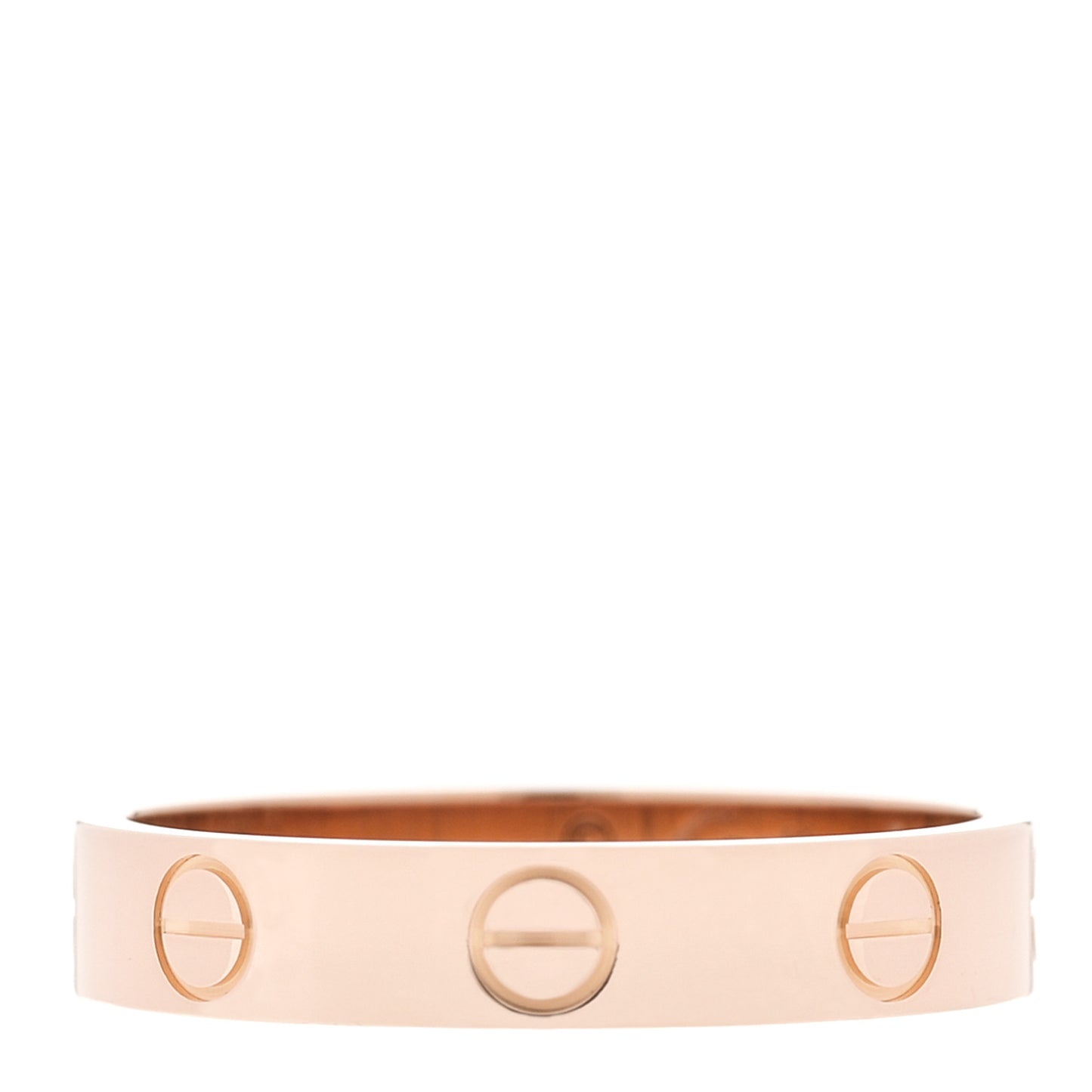 18K Pink Gold 3.5mm LOVE Wedding Band Ring 53 6.5