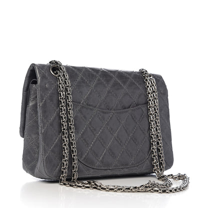 Chanel Aged Calfskin Quilted 50th Anniversary 2.55 Reissue 225 Flap Gris 2 of 11