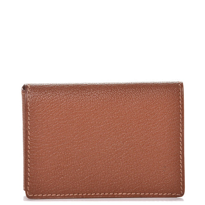 Hermes Chevre Mysore Guernesey Card Case Noisette 1 of 9
