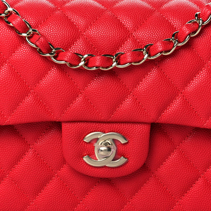 Chanel Caviar Quilted Small Double Flap Red 8 of 11