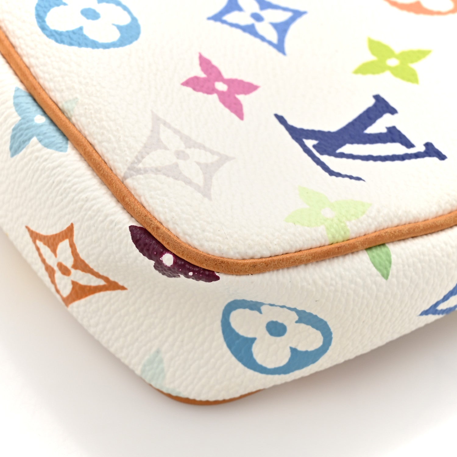 Louis Vuitton Monogram Multicolor Pochette Accessories White 13 of 17