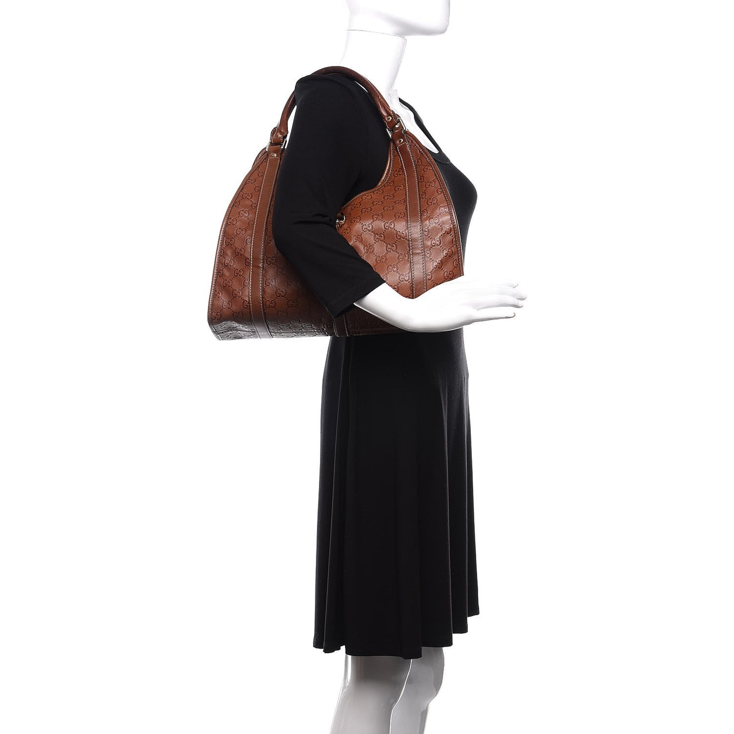 Guccissima Medium Joy Shoulder Bag Brown