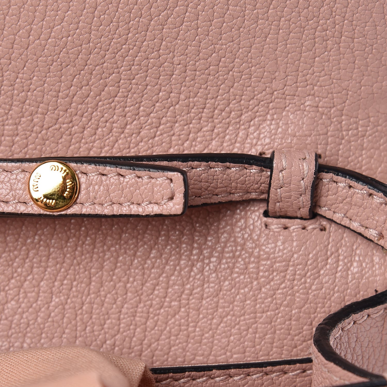 Miu Miu Goatskin Madras Soft Calfskin Crystal Pearl Embellished Shoulder Bag Orchidea 10 of 14