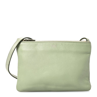 Celine Lambskin Small Trio Crossbody Bag Pistachio 1 of 10