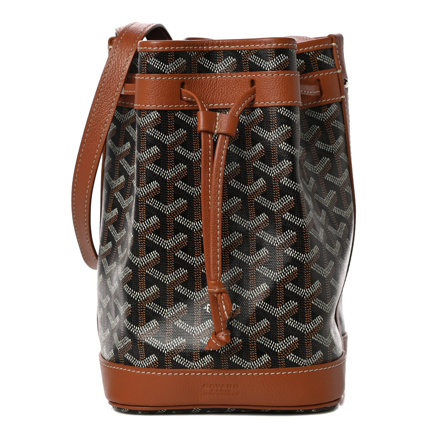 Goyardine Petit Flot Bucket Bag PM Black Gold