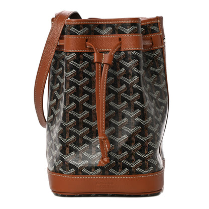 Goyard Goyardine Petit Flot Bucket Bag PM Black Gold 1 of 8