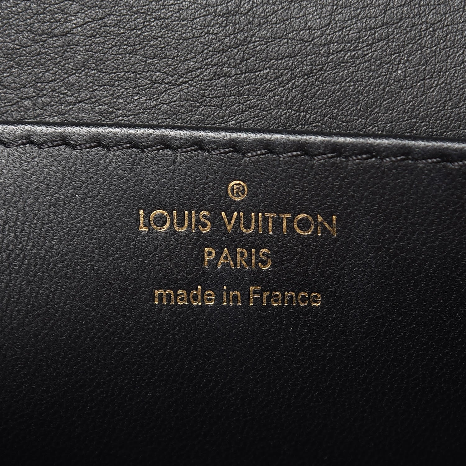 Louis Vuitton Grained Calfskin Vivienne NM Black 6 of 10
