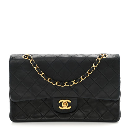 Chanel Lambskin Quilted Small Double Flap Black 1 of 10