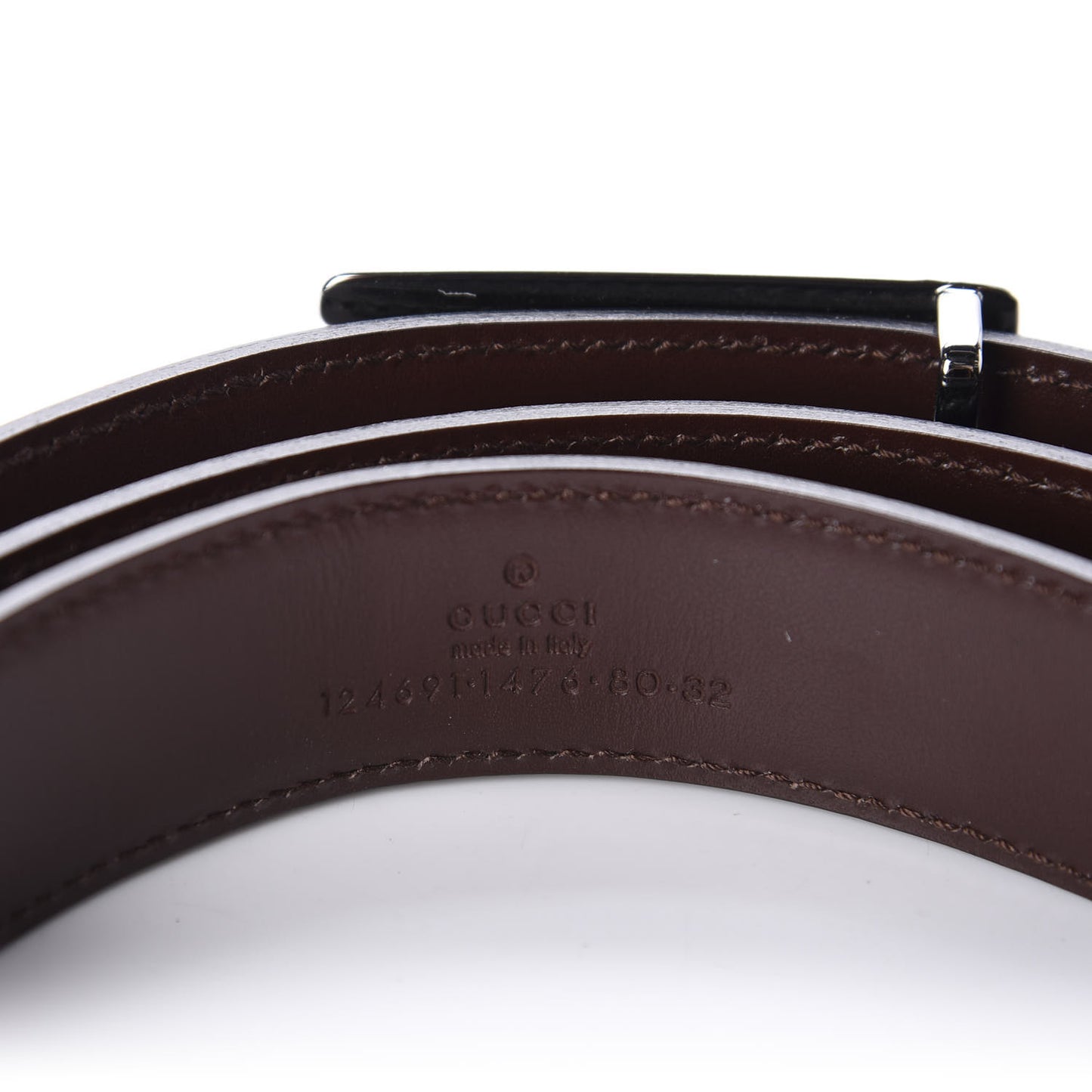 Calfskin G Logo Belt 80 32 Black
