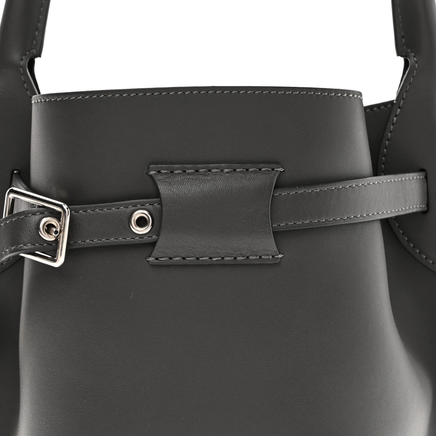 Celine Smooth Calfskin Nano Big Bag Bucket Grey 7 of 9