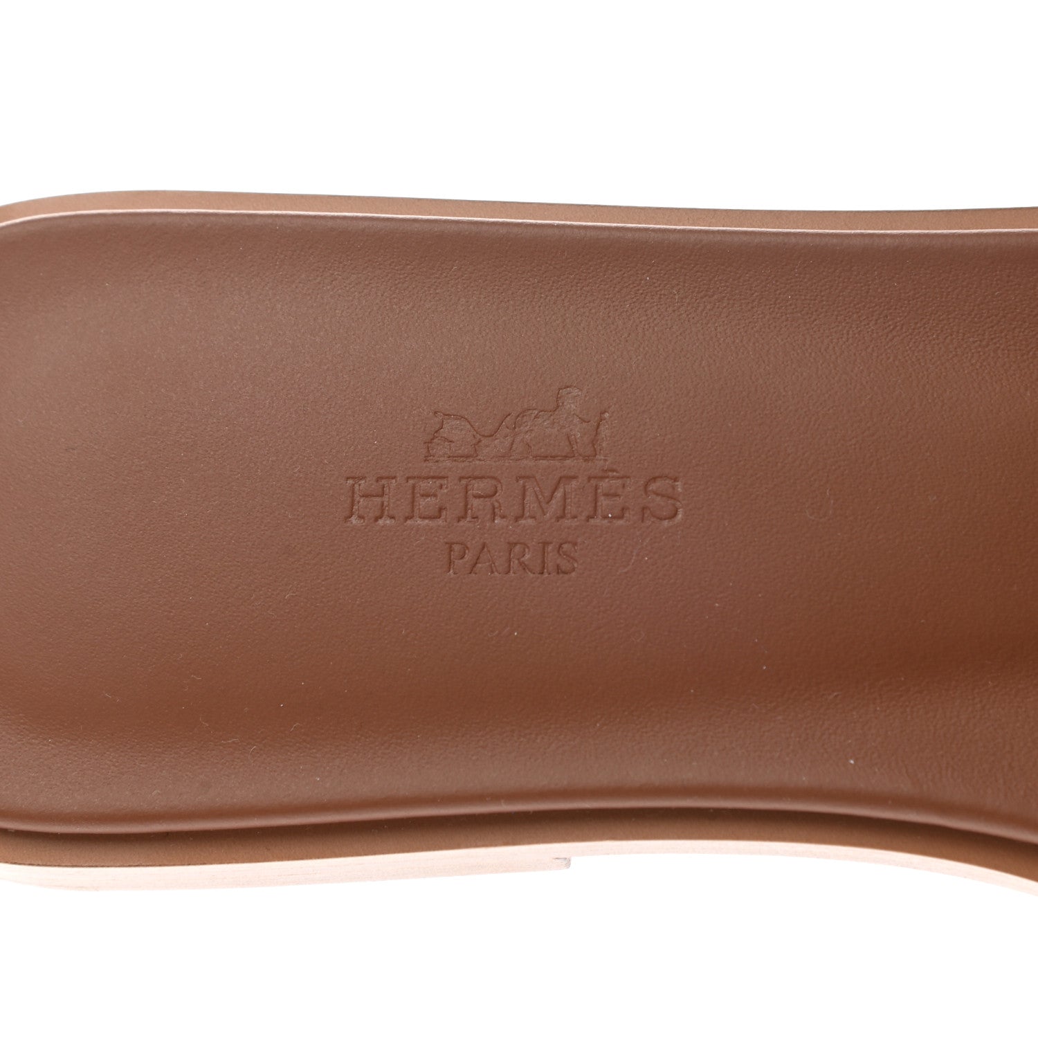 Hermes Box Calfskin Oran Sandals 37 Gold 7 of 8